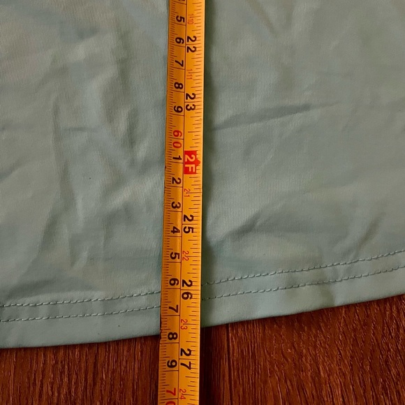 Lulu B Cooling UPF 50 Sleeveless V Neck Tank Top Aqua Blue XL NWT resort wear​ - Picture 6 of 12